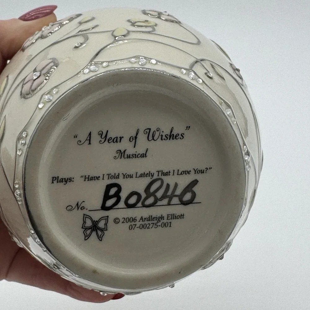 Ardleigh Elliott Musical Ginger‎ Jar A Year Of Wishes For My Daughter Porcelain